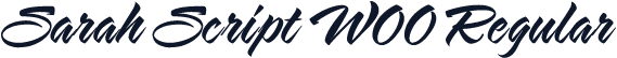 Sarah Script W00 Regular