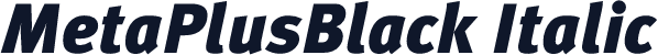 MetaPlusBlack Italic