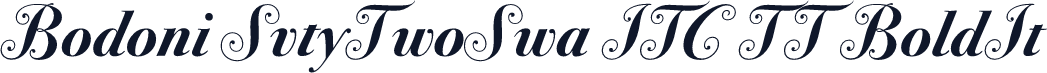 Bodoni SvtyTwoSwa ITC TT BoldIt