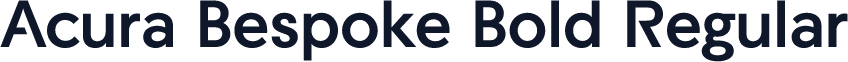 Acura Bespoke Bold Regular