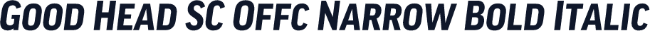 Good Head SC Offc Narrow Bold Italic
