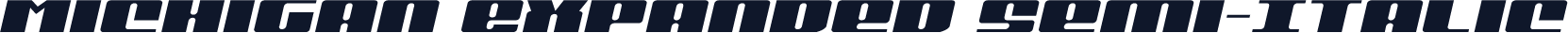 Michigan Expanded Semi-Italic