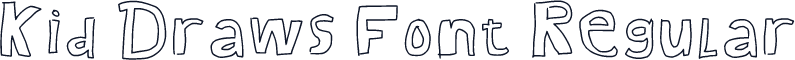 Kid Draws Font Regular