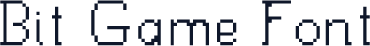 Bit Game Font