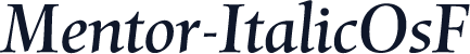 Mentor-ItalicOsF