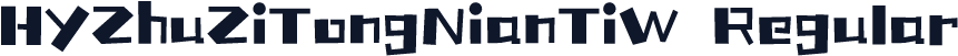 HYZhuZiTongNianTiW Regular
