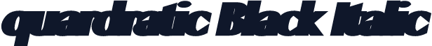 quardratic Black Italic