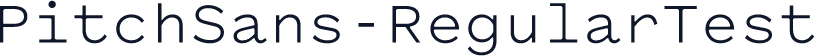 PitchSans-RegularTest