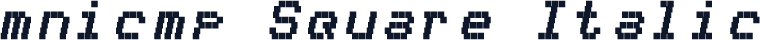 mnicmp Square Italic