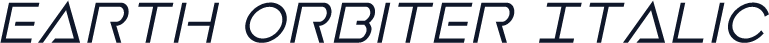 Earth Orbiter Italic