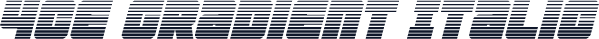 4ce Gradient Italic