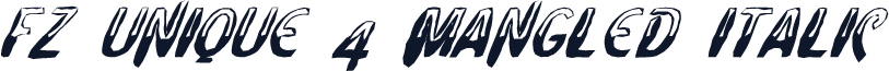 FZ UNIQUE 4 MANGLED ITALIC