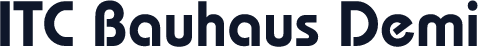 ITC Bauhaus Demi