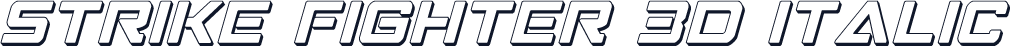 Strike Fighter 3D Italic