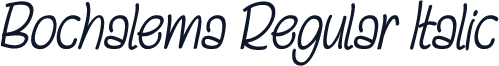 Bochalema Regular Italic