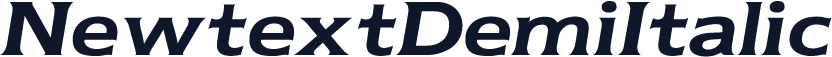 NewtextDemiItalic