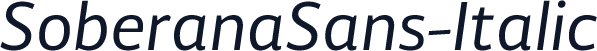 SoberanaSans-Italic