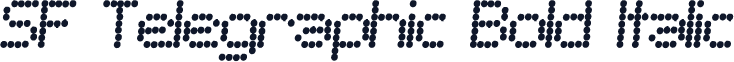 SF Telegraphic Bold Italic
