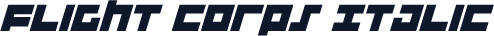 Flight Corps Italic