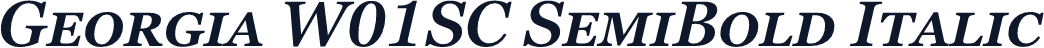 Georgia W01SC SemiBold Italic
