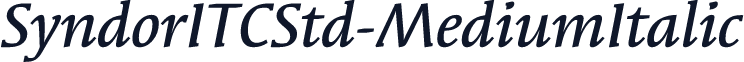 SyndorITCStd-MediumItalic