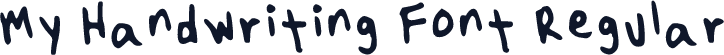 My Handwriting Font Regular