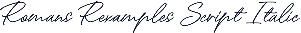 Romans Rexamples Script Italic