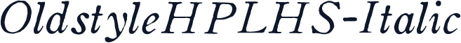 OldstyleHPLHS-Italic