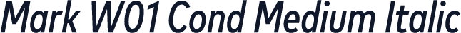 Mark W01 Cond Medium Italic