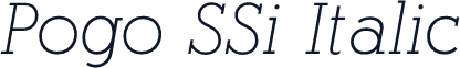 Pogo SSi Italic