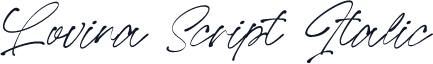 Lovina Script Italic