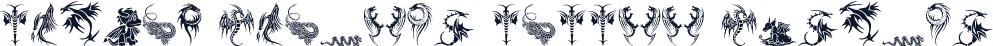 Tribal Dragons Tattoo Designs
