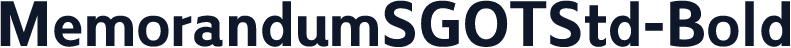 ☞MemorandumSGOTStd-Bold
