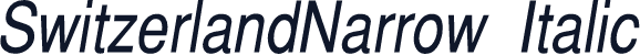 SwitzerlandNarrow  Italic