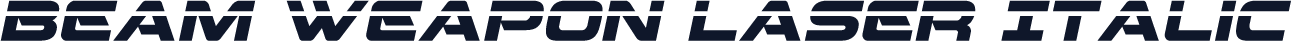 Beam Weapon Laser Italic