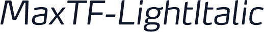 MaxTF-LightItalic