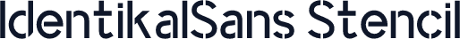 IdentikalSans Stencil