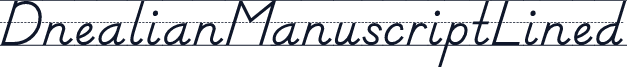 DnealianManuscriptLined