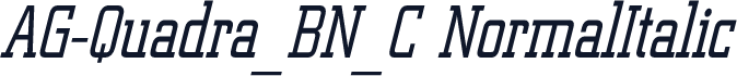 AG-Quadra_BN_C NormalItalic