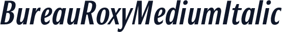 BureauRoxyMediumItalic