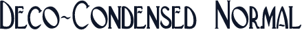 Deco-Condensed Normal