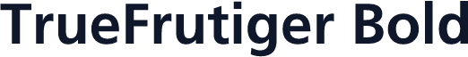 TrueFrutiger Bold