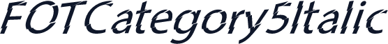 FOTCategory5Italic