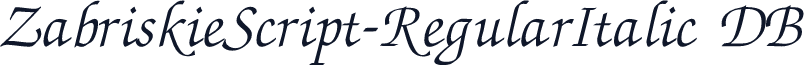 ZabriskieScript-RegularItalic DB