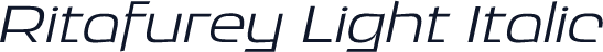 Ritafurey Light Italic