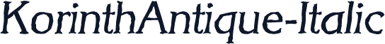 KorinthAntique-Italic