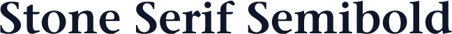 Stone Serif Semibold