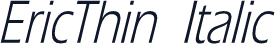 EricThin  Italic