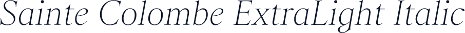 Sainte Colombe ExtraLight Italic