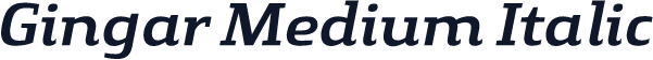 Gingar Medium Italic